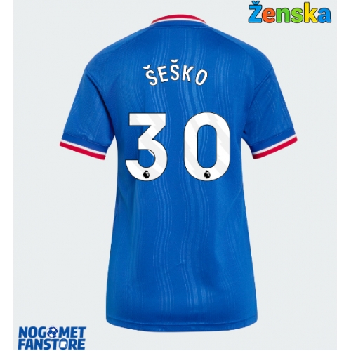 Manchester United Benjamin Sesko #30 Gostujuci Dres za Ženska 2026-27 Kratak Rukav